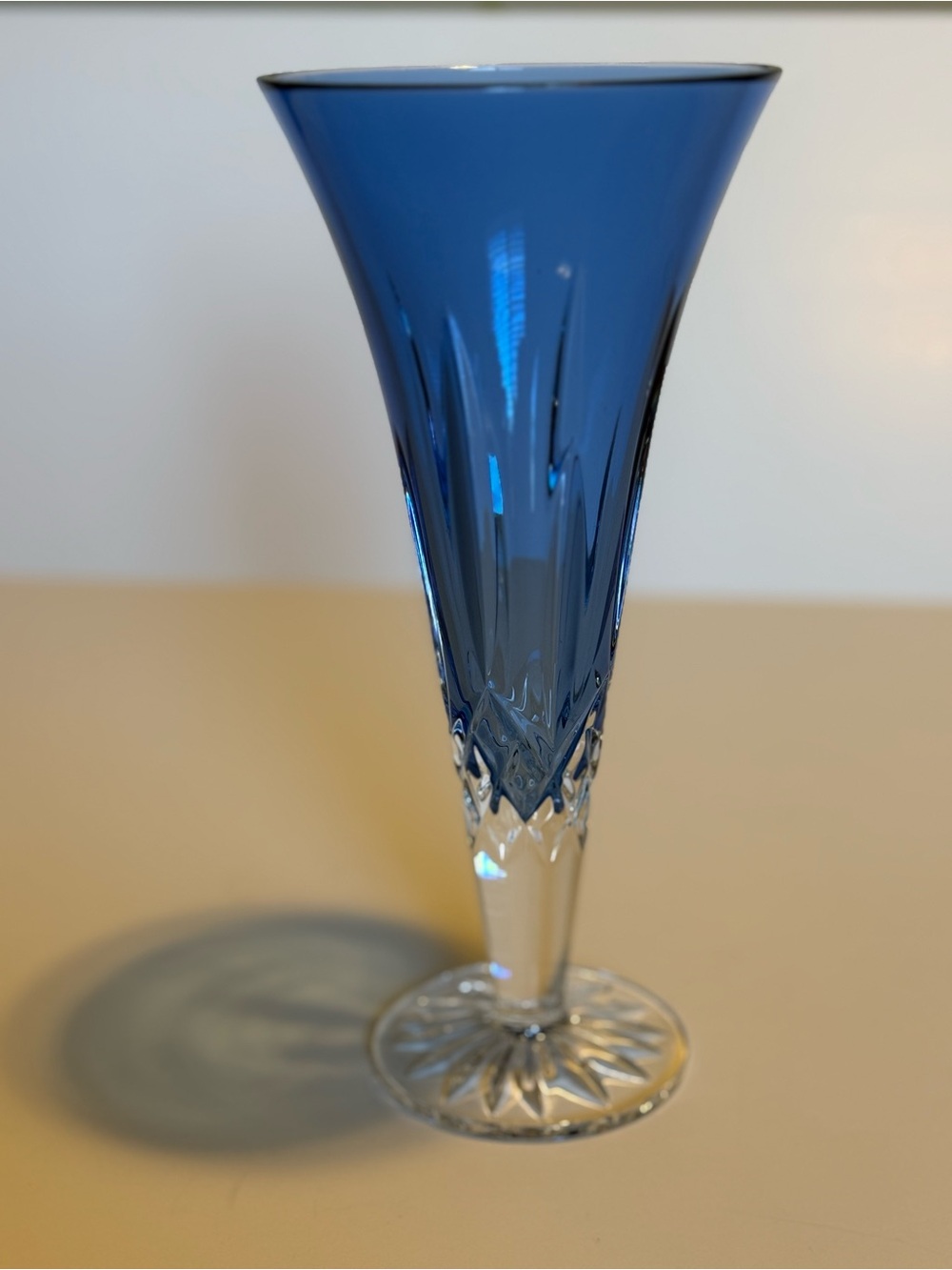 Waterford Lismore Sapphire 9 inch Vase